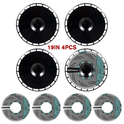 19" DIY Wheel Cover Hub Caps for Tesla Model Y | 4-Piece Style Change Replacement Set - 14:10#Black J1-14:29#Black J2-14:347#Black H3-14:200021498#Black HMG-14:175#Black K3-  DRIVEN - 15