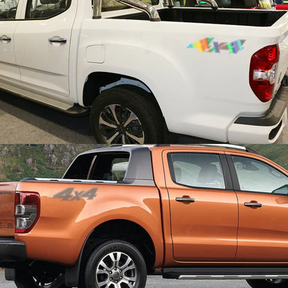 4x4 Door Side & Tailgate Decal for Nissan Navara | 2-Piece Pickup Vinyl Film Cover - 200000182:193#Glossy Black-200000182:29#Glossy White-200000182:691#Glossy Gray-200000182:10#Glossy Red-200000182:350852#Glossy Orange-  DRIVEN - 4