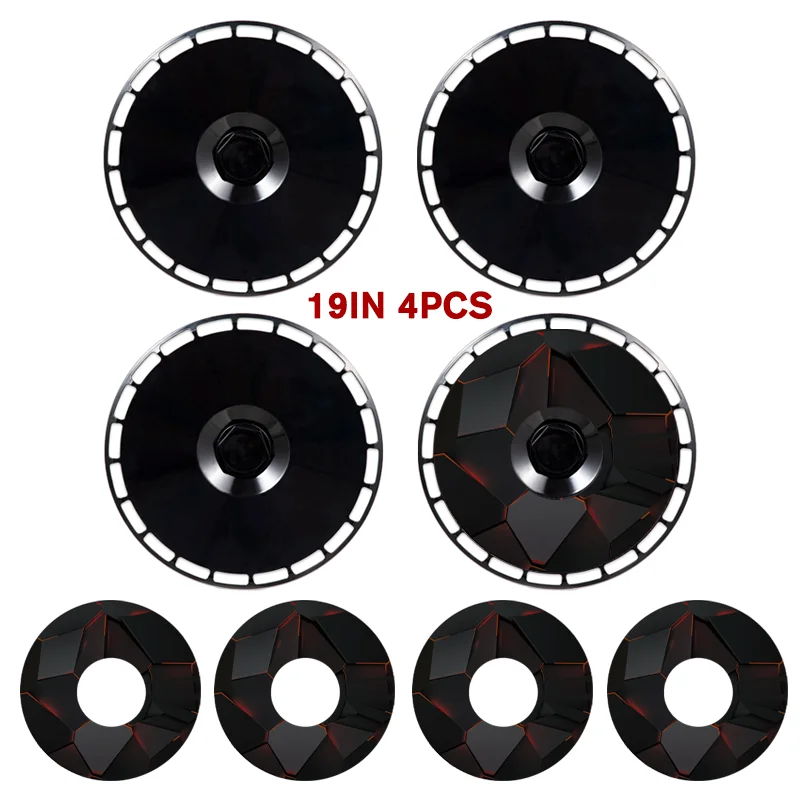 19" DIY Wheel Cover Hub Caps for Tesla Model Y | 4-Piece Style Change Replacement Set - 14:10#Black J1-14:29#Black J2-14:347#Black H3-14:200021498#Black HMG-14:175#Black K3-  DRIVEN - 13