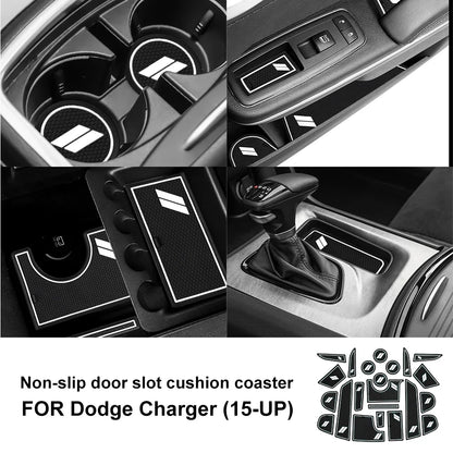 Anti-Slip Cup Holder Mat for Dodge Durango (2014–2020) / Charger (2015–2023) | CCC Waterproof KUNGKIC