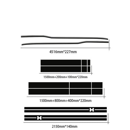 Full-Coverage Racing Stripe Kit | Door Side, Hood, Rear, Waistline & Skirt Vinyl Decal - 200000182:366#1 set Style 1;5:100014064#Glossy Red-200000182:366#1 set Style 1;5:100014065#Glossy Yellow-200000182:366#1 set Style 1;5:361385#Glossy Black-200000182:366#1 set Style 1;5:361386#Glossy Gray-200000182:175#1 Set Stye 2;5:361385#Glossy Black-  DRIVEN - 11