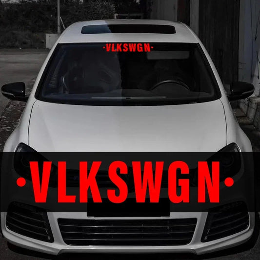 VLKSWGN Front Windshield & Rear Window Decal for VW Golf MK6 / MK7 / R / GTI | Vinyl Sticker - 200000182:366;5:361385#20x3.8CM-  DRIVEN - 1