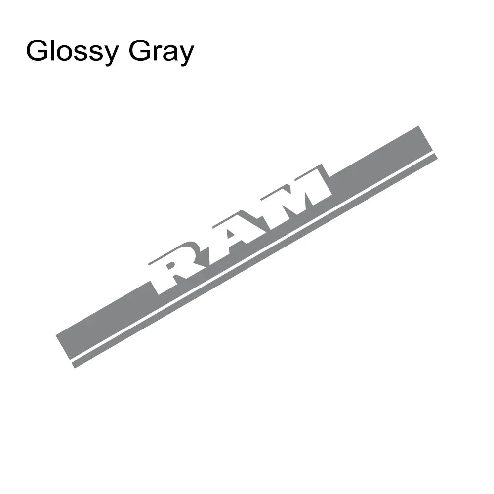 Hood Stripe Kit Decal for Dodge RAM 1500 / 2500 / 3500 Rebel / TRX | Vinyl Truck Sticker - 200000182:29#Glossy White-200000182:691#Glossy Gray-200000182:350853#Carbon Fiber-200000182:193#Glossy Black-200000182:1052#Matt Gold-  DRIVEN - 10