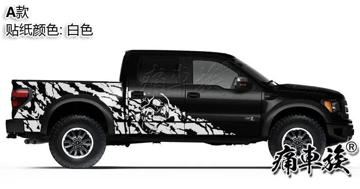 Full-Body Appearance Decoration Vinyl Kit for Ford F-150 Raptor | Custom KK Pickup Wrap - 200000182:29#A2-200000182:193#A1-200000182:366#C1-200000182:350852#C-200000182:10#B-  DRIVEN - 2