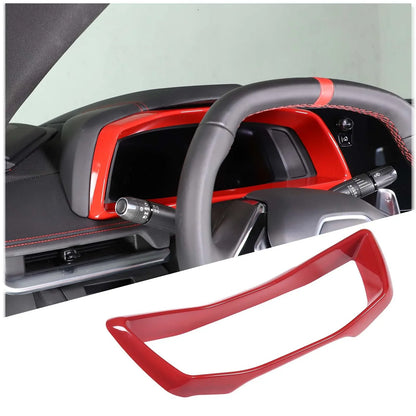 ABS Carbon Fiber / Red Interior Trim for Corvette C8 Stingray / Z51 / Z06 (2020–2025) | ISO9001
