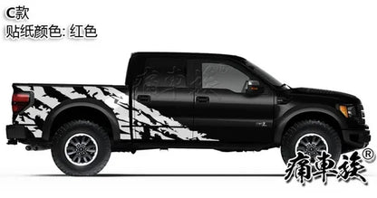 Full-Body Appearance Decoration Vinyl Kit for Ford F-150 Raptor | Custom KK Pickup Wrap - 200000182:29#A2-200000182:193#A1-200000182:366#C1-200000182:350852#C-200000182:10#B-  DRIVEN - 16