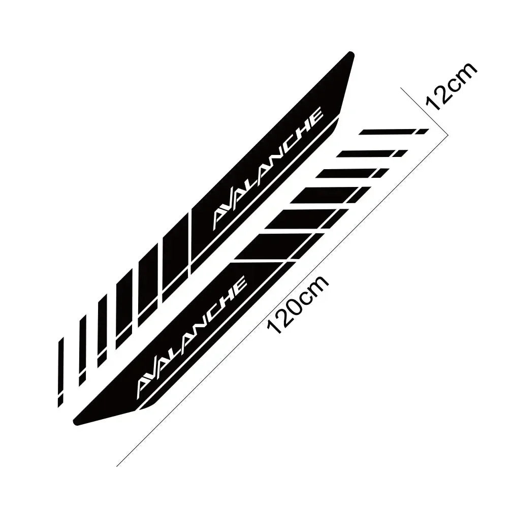 Rear Trunk Side Decal for Chevrolet Avalanche | Vinyl Truck Graphics 2-Pack - 200000182:29#Glossy White-200000182:193#Glossy Black-200000182:10#Glossy Red-200000182:691#Glossy Gray-200000182:366#Glossy Yellow-  DRIVEN - 5