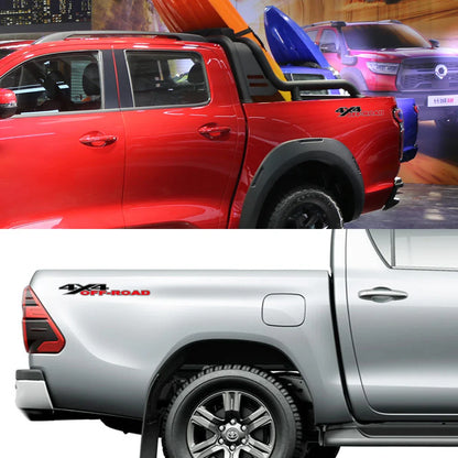 4x4 Off-Road Graphic Decal for Ford F-150 / Silverado / Sierra / RAM / Dmax | 2-Piece Trunk Vinyl Sticker - 200000182:193#4x4 decal-  DRIVEN - 3