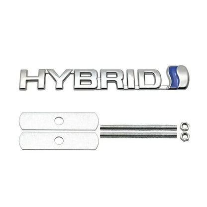 Metal HYBRID Front Grille & Trunk Badge Emblem for Toyota Land Cruiser / Camry | Decal Sticker