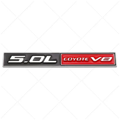 3D Metal 5.0 COYOTE V8 Trunk & Fender Emblem | Ford Mustang Badge Accessory - 200000182:350852#Full Black-200000182:691#Black Red-200000182:10#Red Black-200000182:193#Silver Red-200000182:29#Silver Black-  DRIVEN - 5