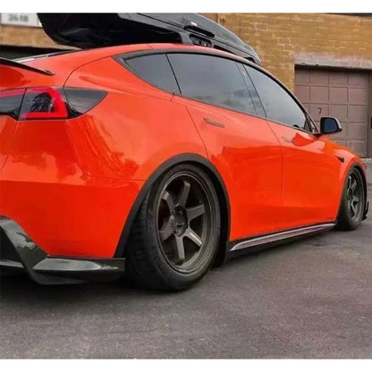 Real Carbon Fiber Side Skirt Splitters, Cupwings & Winglets for Tesla Model Y | Canards Body Kit - 14:200004889#FRP Matte Black-14:200004890#Carbon fiber-14:200004891#Forged carbon-  DRIVEN - 2