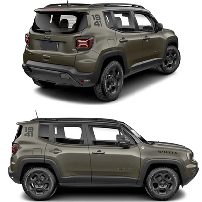 1941 Heritage-Style Hood Scoop Decal for Jeep Renegade (2016–2025) | Precut Vinyl Graphics - 200000182:193#A-200000182:29#B-200000182:691#C-200000182:350852#D-  DRIVEN - 5