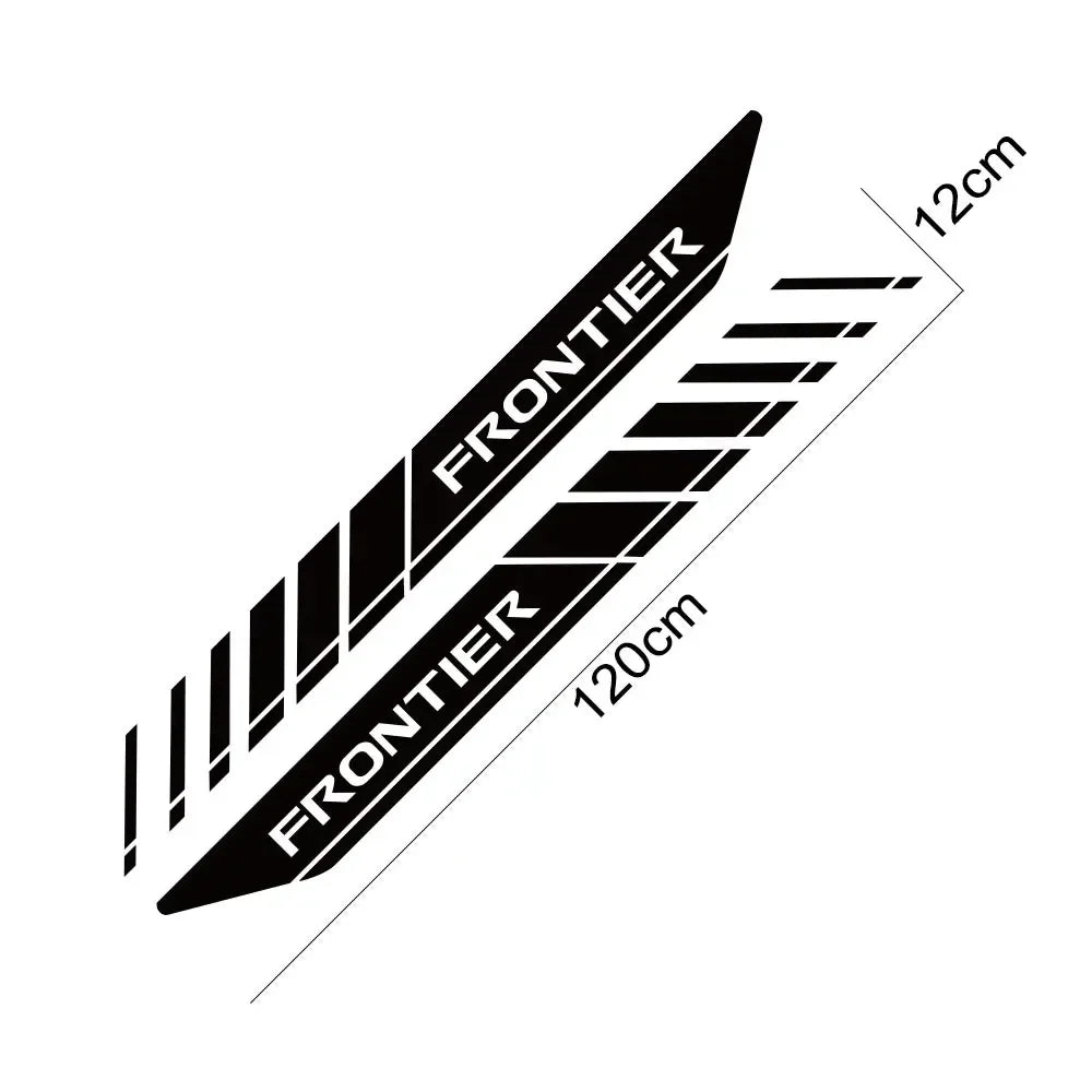 Rear Trunk Side Decal for Nissan Frontier NP300 | Vinyl Truck Graphic 2-Pack - 200000182:193#Glossy Black-200000182:691#Glossy Gray-200000182:29#Glossy White-200000182:350853#Carbon Fiber-200000182:496#Matt Silver-  DRIVEN - 5