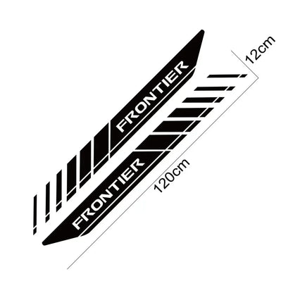 Rear Trunk Side Decal for Nissan Frontier NP300 | Vinyl Truck Graphic 2-Pack - 200000182:193#Glossy Black-200000182:691#Glossy Gray-200000182:29#Glossy White-200000182:350853#Carbon Fiber-200000182:496#Matt Silver-  DRIVEN - 5