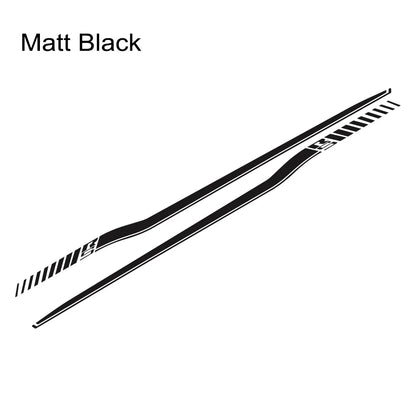 Dodge Challenger Full-Length Waistline Accent Stripe Decal Kit (2 Pcs) – Body Side Vinyl Graphic | 2008–2023 RS | 8 Finishes - 200000182:350852#Glossy Red-200000182:366#Matt Black-200000182:691#Glossy White-200000182:10#Glossy Gray-200000182:29#Glossy Black-  DRIVEN - 8
