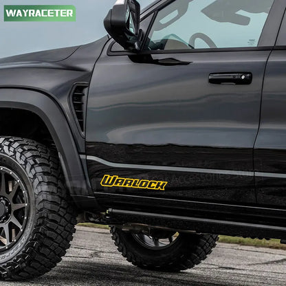 Rear Trunk & Door Side Body Graphic Decal for Dodge RAM 1500 / SRT / Warlock | Vinyl Sticker - 200000182:193#Reflective black-200000182:29#Reflective white-200000182:10#Reflective red-200000182:366#Reflective yellow-200000182:175#Reflective green-  DRIVEN - 6