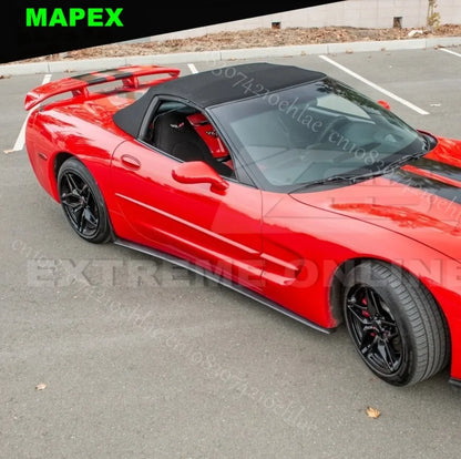 ZR1-Style Carbon Fiber Side Skirts Rocker Panel for Corvette C5 (1997–2004) | Adhesive/Screw-On Pair