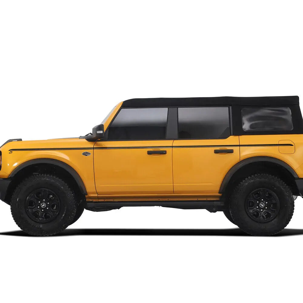 Upper Door Side Line Stripe Decal for Ford Bronco 2/4-Door (2021–2022) | 2-Piece Vinyl Sticker Set - 200000182:771#GLOSS BLACK;5:361385#4-Door-200000182:175#REFLECTIVE RED;5:361385#4-Door-200000182:771#GLOSS BLACK;5:200000990#2-Door-200000182:366#REFLECTIVE BLUE;5:361385#4-Door-200000182:175#REFLECTIVE RED;5:200000990#2-Door-  DRIVEN - 2
