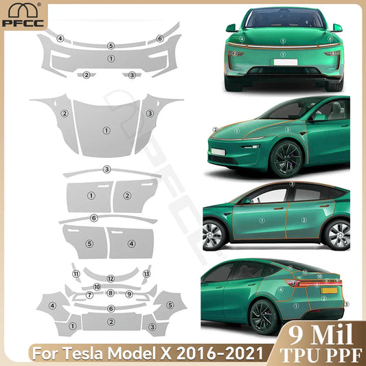 Precut PPF for Tesla Model Y Juniper (2025–2026) | 9-Mil TPU Scratch-Resistant Paint Protection - 200000182:350852#Whole Set;5:200000990#Clear Film-  DRIVEN - 1