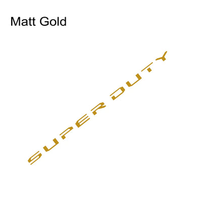 Tail Box Label Decal for Ford Super Duty F-250 / F-350 (2017–2021) | Pickup Vinyl Sticker - 200000182:496#Matt Silver-200000182:350686#Matt Gold-200000182:175#Glossy Blue-200000182:173#Matt Black-200000182:1052#Colorful Laser-  DRIVEN - 14