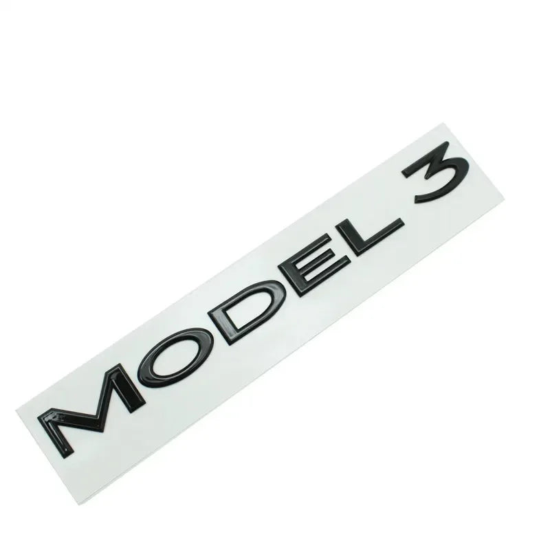 Original 3D ABS Letter Logo Emblem for Tesla Model 3 / Model Y | Rear Tailgate Trunk Badge - 200000182:10#MODEL Y Gloss Black-200000182:350852#MODEL Y Matte Black-200000182:366#MODEL Y Silver-200000182:193#MODEL 3 Gloss Black-200000182:29#MODEL 3 Matte Black-  DRIVEN - 10
