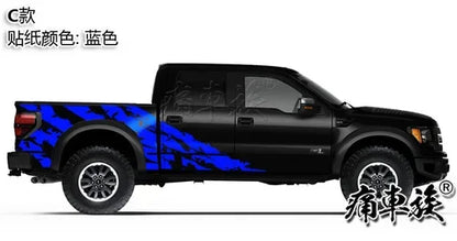 Full-Body Appearance Decoration Vinyl Kit for Ford F-150 Raptor | Custom KK Pickup Wrap - 200000182:29#A2-200000182:193#A1-200000182:366#C1-200000182:350852#C-200000182:10#B-  DRIVEN - 15
