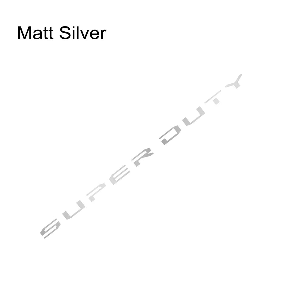 Tail Box Label Decal for Ford Super Duty F-250 / F-350 (2017–2021) | Pickup Vinyl Sticker - 200000182:496#Matt Silver-200000182:350686#Matt Gold-200000182:175#Glossy Blue-200000182:173#Matt Black-200000182:1052#Colorful Laser-  DRIVEN - 13