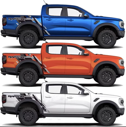 Blackout Bedside, Tailgate & Bumper Decal Kit for Ford Ranger (2022–2024) | Precut Vinyl Graphics - <none>-  DRIVEN - 3