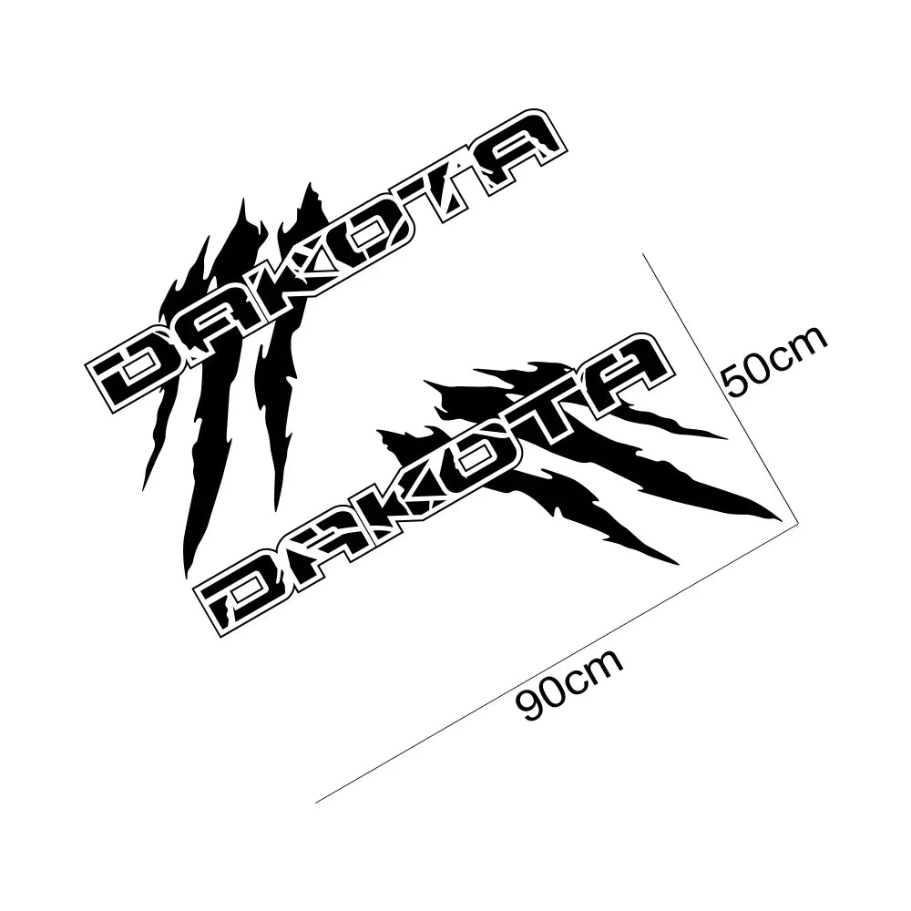 Claw Style Truck Bed Side Decal | Universal Pickup Body Vinyl Graphic - 200000182:1052#Matt Black;5:361385#50x27.8cm-200000182:1052#Matt Black;5:361386#70x38.9cm-200000182:1052#Matt Black;5:100014064#90x50cm-200000182:350850#Matt Sliver;5:200000990#40x22cm-200000182:350850#Matt Sliver;5:361385#50x27.8cm-  DRIVEN - 5