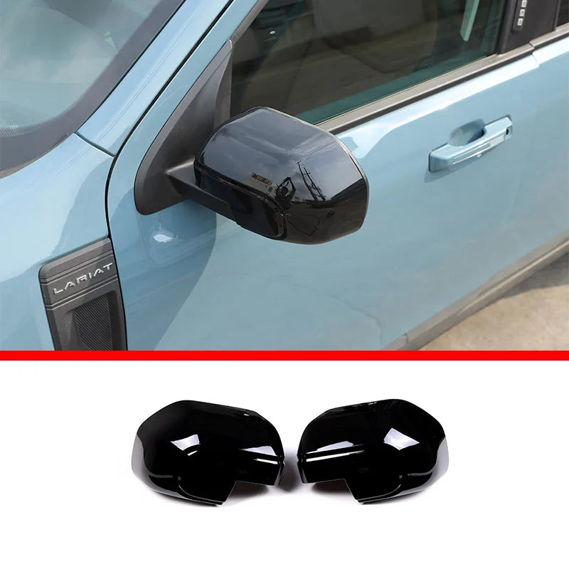 ABS Rearview Side Mirror Decoration Cover for Ford Maverick (2022) | Carbon Fiber / Black / Silver
