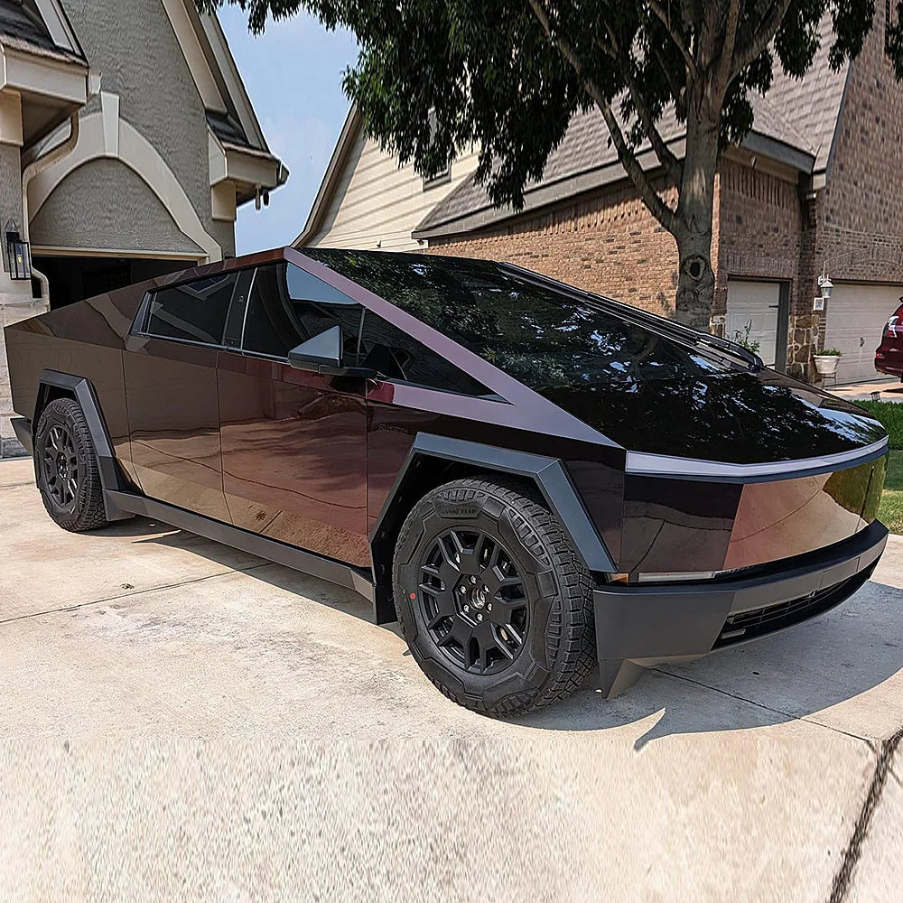 Precut Color Change PPF for Tesla Cybertruck (2024–2026) | DIY Black & Glacier Blue PET Film - 200000182:94#Reddish-Brown Gradie-200000182:173#Chameleon Gradient-200000182:10#Blue-purple Gradient-200000182:29#Laser Rainbow Gradie-200000182:350852#Rainbow Gradient-  DRIVEN - 10