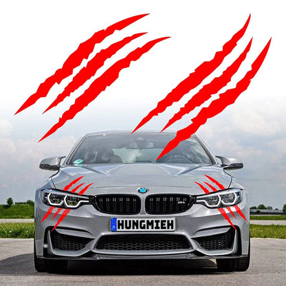 Ghost Claw Hood Vinyl Sticker | Creative Reflective Modification Decal for Cars - 200000182:29#Lights eyebrow White-200000182:193#Lights eyebrow Black-200000182:10#Lights eyebrow blue-200000182:691#Lights eyebrow Red-200000182:366#Lights hood Black-  DRIVEN - 9