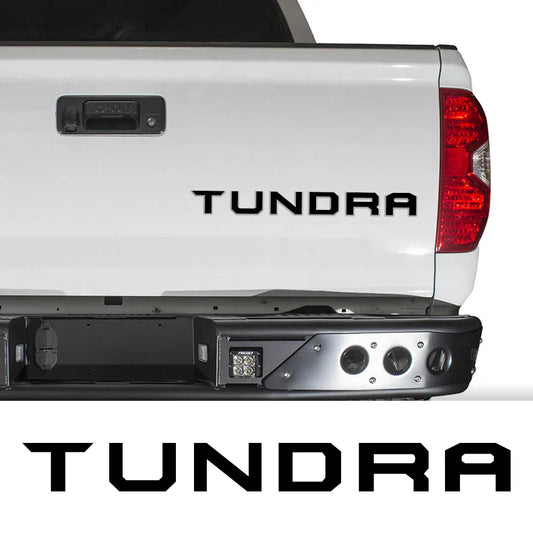 Tailgate Insert & Indent Letter Decal for Toyota Tundra (2014–2019) | Vinyl Pickup Sticker - 200000182:350850#Carbon Fiber-  DRIVEN - 2