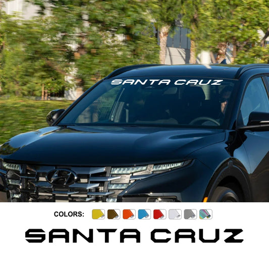Windshield Graphic Decal for Hyundai Santa Cruz SE / SEL / Limited (2022–2023) | DIY Style Vinyl Sticker - 200000182:350850#Colorful Laser-  DRIVEN - 2