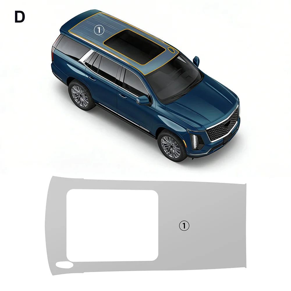 Precut PPF for Cadillac Escalade (2025+) | TPU Paint Protection Film Clear Bra - 200000182:193#Rear Trunk-200000182:175#Rear Side-200000182:366#Whole Set-200000182:29#Hood-200000182:10#Front-  DRIVEN - 11