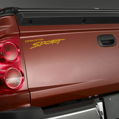Sport Side Graphic Decal for Dodge Dakota SLT / SXT / 5.9 / R/T | Vinyl Logo Style Truck Sticker - 200000182:173#Matt Gold;355:203282823#1 Piece-200000182:173#Matt Gold;355:203282824#2 Pieces-200000182:496#Matt Silver;355:203282823#1 Piece-200000182:496#Matt Silver;355:203282824#2 Pieces-200000182:175#Glossy Blue;355:203282823#1 Piece-  DRIVEN - 3