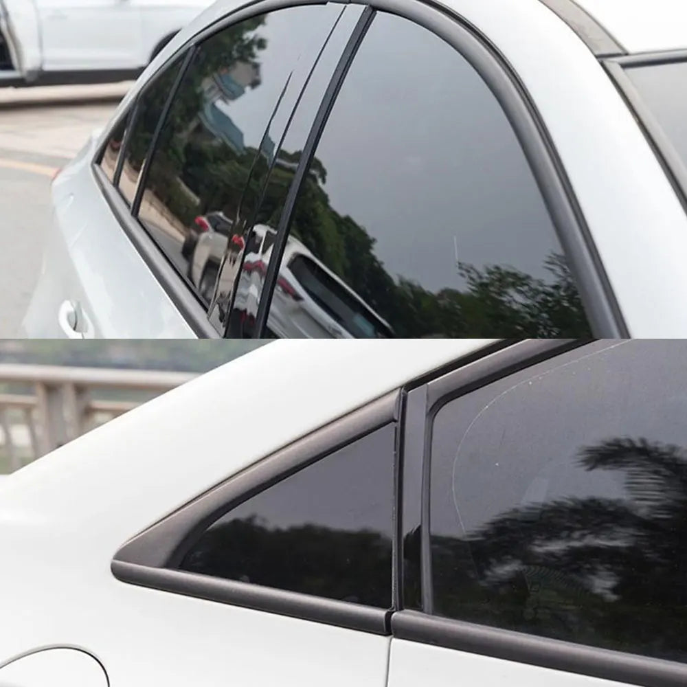 Gloss Black Pillar Post Trim Cover – Dodge Ram 1500 2500 3500 (2009–2018) - 200000182:193#4 pieces-  DRIVEN - 4