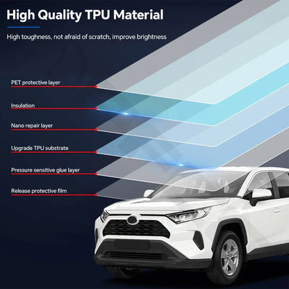 Precut PPF for Toyota RAV4 Hybrid XA50 (2019–2025) | TPU Headlight, Door & Mirror Protection - 200000182:350686#Headlight film;5:200000990#Transparent Film-200000182:350850#Rearview film;5:200000990#Transparent Film-200000182:200004890#Front Rear;5:200000990#Transparent Film-200000182:771#Extended;5:200000990#Transparent Film-  DRIVEN - 5