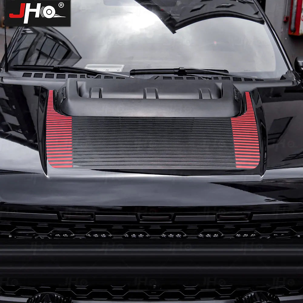 JHO Sport R Precut Bedside & Hood Wrap Kit for Ford F-150 Raptor (2022-2025) | Matte Stripe - 200000182:193#Black-  DRIVEN - 2