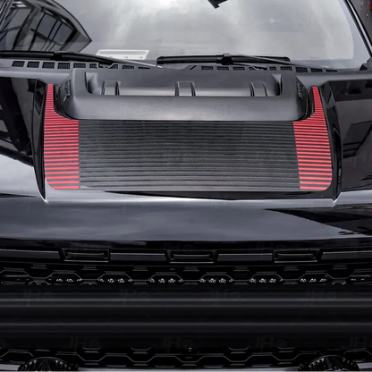 JHO Sport R Precut Bedside & Hood Wrap Kit for Ford F-150 Raptor (2022-2025) | Matte Stripe - 200000182:193#Black-  DRIVEN - 2