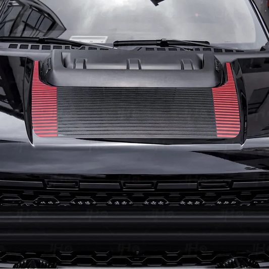 JHO Sport R Precut Bedside & Hood Wrap Kit for Ford F-150 Raptor (2022-2025) | Matte Stripe - 200000182:193#Black-  DRIVEN - 2