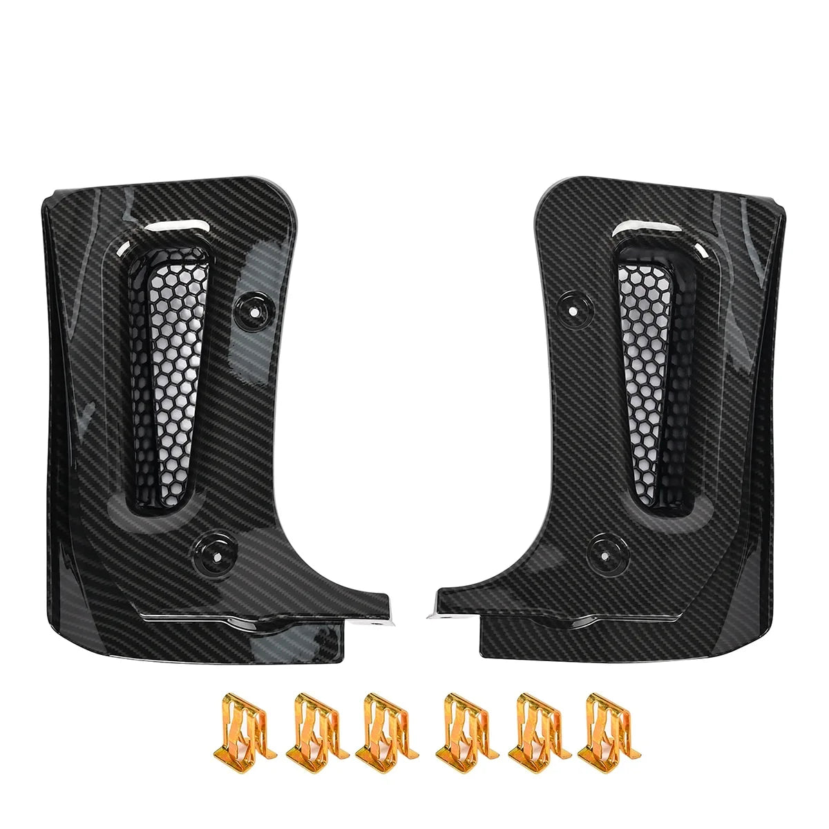 Rear Mudguard Extended Body Kit Flaps & Guards Carbon Fiber for Chevrolet Corvette C8 | Black
