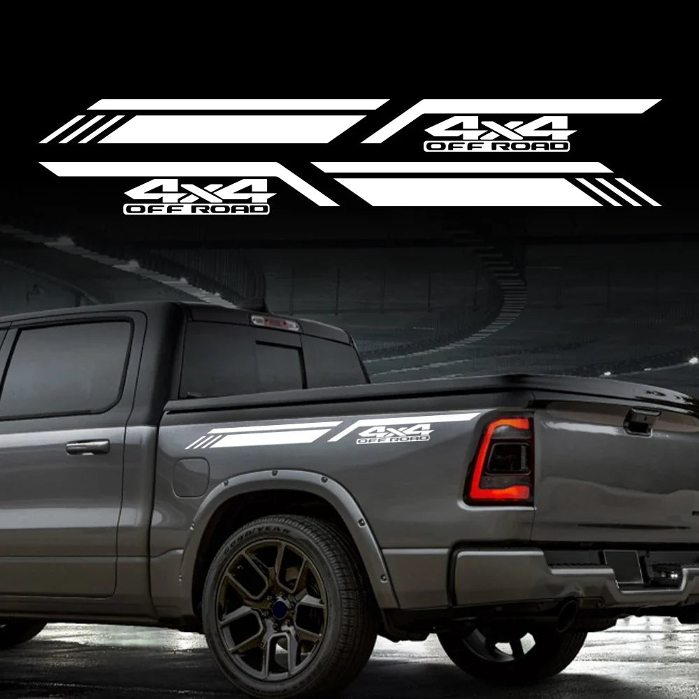 4x4 Off-Road Vinyl Decal for Cars & Pickup Trucks | 47.2" x 3.9" Body Graphic Sticker - 200000182:200013901#Carbon Fiber-200000182:200211869#Colorful Laser-200000182:1052#Matt Silver-200000182:350686#Matt Black-200000182:350852#Glossy Red-  DRIVEN - 2