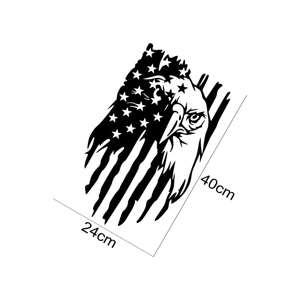 American Bald Eagle Flag Tailgate Decal – Pickup Truck Vinyl Sticker | Ford F-150, Tacoma, Hilux, D-Max, Dodge Ram - 200000182:350852#Glossy Orange;5:361385#50x30cm-200000182:350852#Glossy Orange;5:200000990#40x24cm-200000182:366#Glossy Yellow;5:361385#50x30cm-200000182:366#Glossy Yellow;5:200000990#40x24cm-200000182:691#Glossy Gray;5:361385#50x30cm-  DRIVEN - 5