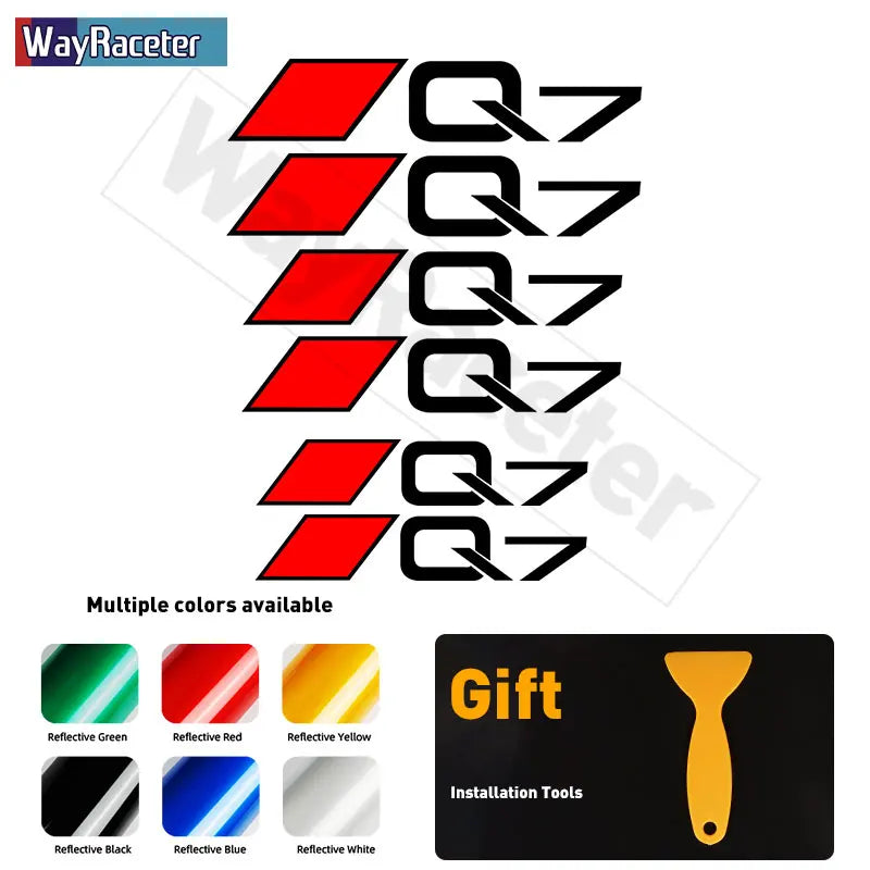 Audi Brake Caliper Decal Set – High-Temp Reflective Vinyl | A3 A4 A5 A6 A7 A8 Q2 Q3 Q5 Q7 Q8 TT TTS S-Line (6 Pcs) - 200000182:771#For TTS;355:203282818#Reflective green-200000182:771#For TTS;355:203282826#Reflective blue-200000182:200004890#For TT;355:203282826#Reflective blue-200000182:200004890#For TT;355:203282825#Reflective yellow-200000182:771#For TTS;355:203282823#Reflective black-  DRIVEN - 13