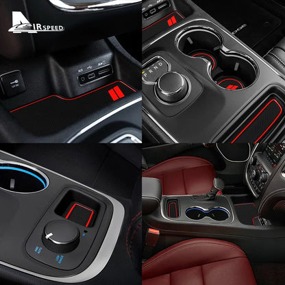Anti-Slip Cup Holder Mat for Dodge Durango (2014–2020) / Charger (2015–2023) | CCC Waterproof KUNGKIC