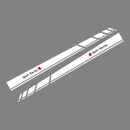 Sport Racing Door Side Edge Decal for Audi A3 / S3 / RS3 (8V, 8P, 8Y, 8L) | 2-Piece Vinyl Sticker - 200000182:29#Type B-200000182:193#Type A-  DRIVEN - 7