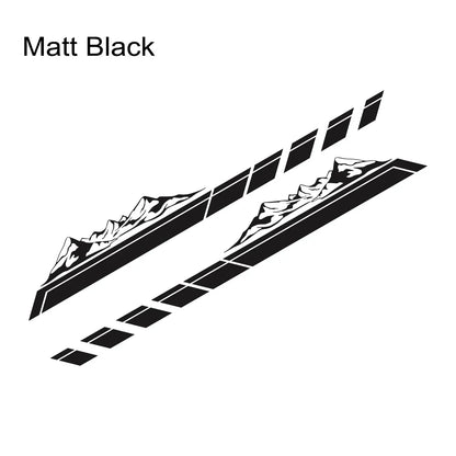 Mountain Peak Off-Road Vinyl Decal for Suzuki Jimny & Ford Bronco | 2-Piece Body Sticker - 200000182:771#Matt Silver-200000182:200006152#Colorful Laser-200000182:200004890#Carbon Fiber-200000182:173#Matt Black-200000182:350853#Glossy White-  DRIVEN - 14