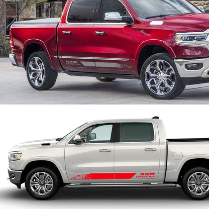 Mountain Expedition Door Side Decal for Dodge RAM 1500 Rebel | 2-Piece Vinyl Truck Graphic - 200000182:771#Carbon Fiber;5:361385#135x9cm-200000182:771#Carbon Fiber;5:361386#160x11cm-200000182:771#Carbon Fiber;5:100014064#185x12.5cm-200000182:200006152#Matt Gold;5:361385#135x9cm-200000182:200006152#Matt Gold;5:361386#160x11cm-  DRIVEN - 4