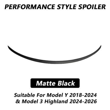 Performance-Style ABS Rear Trunk Spoiler for Tesla Model 3 / Model 3 Highland / Model Y (2018–2026) - 14:200004890#Model3-GC;200007763:201336106-14:200002130#Model3-MB;200007763:201336106-14:200572156#Model3-GB;200007763:201336106-14:173#MY M3 HIGHLAND-MC;200007763:201336106-14:350853#MY M3 HIGHLAND-GC;200007763:201336106-  DRIVEN - 13